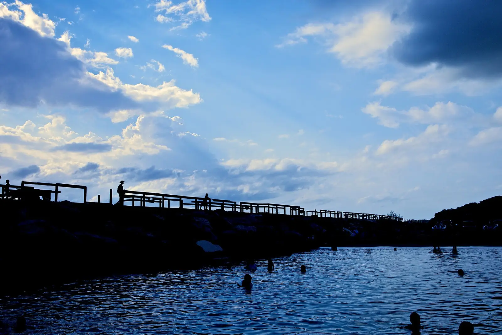 Coastal beach scene in Aguadilla, Puerto Rico