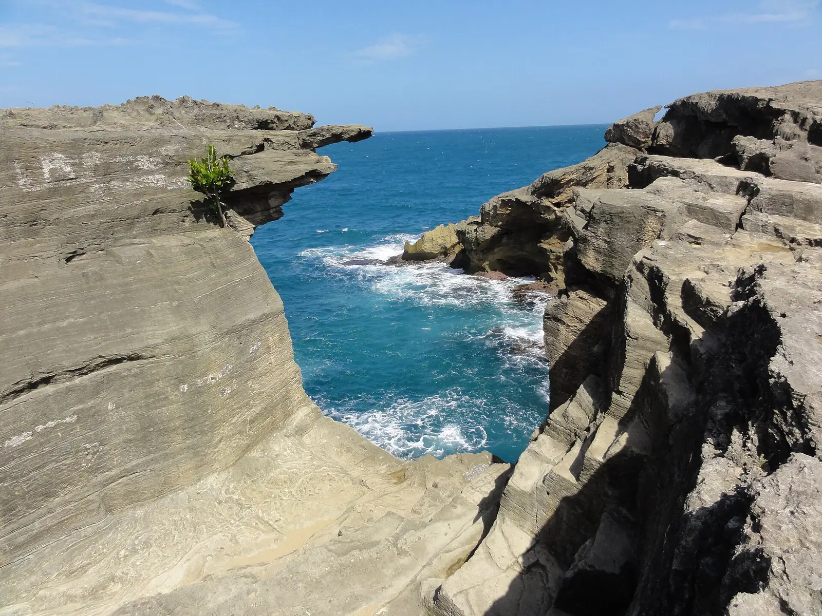 Rocky entrance to Cueva del Indio in Arecibo, Puerto Rico