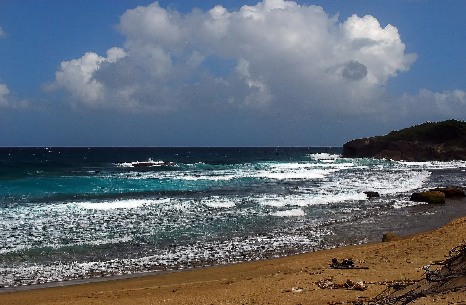 Jobos Beach on Puerto Rico's northwest coast in Isabela