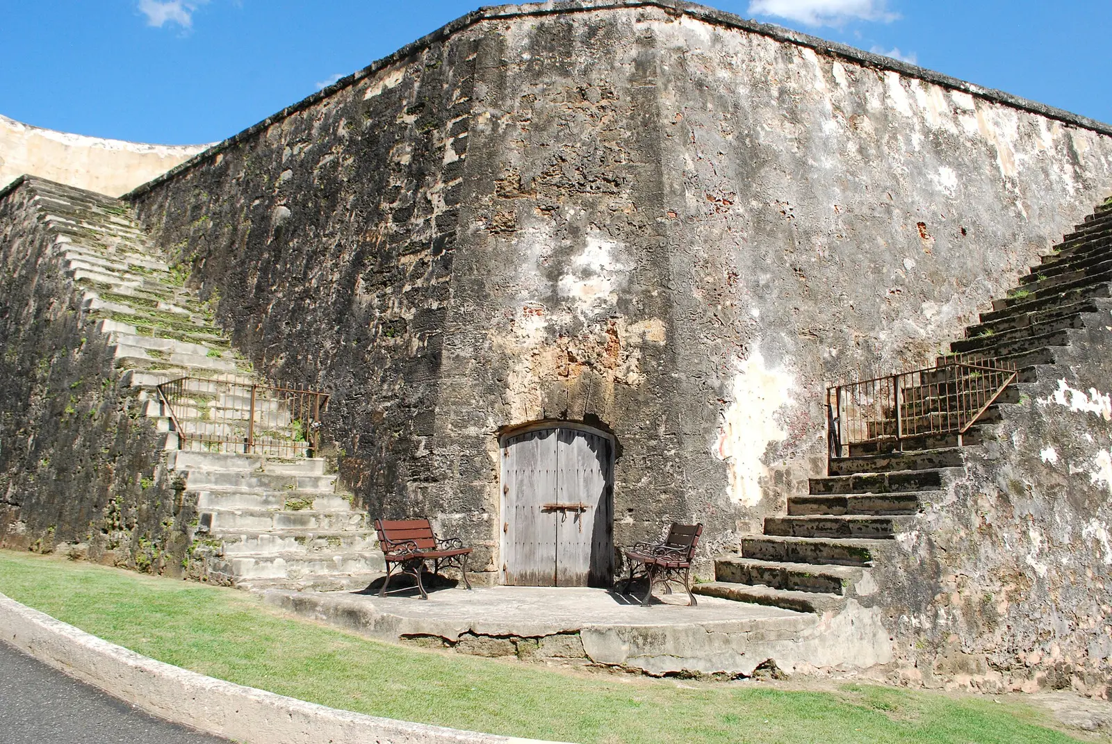 View across the grounds at El Morro in San Juan, Puerto Rico