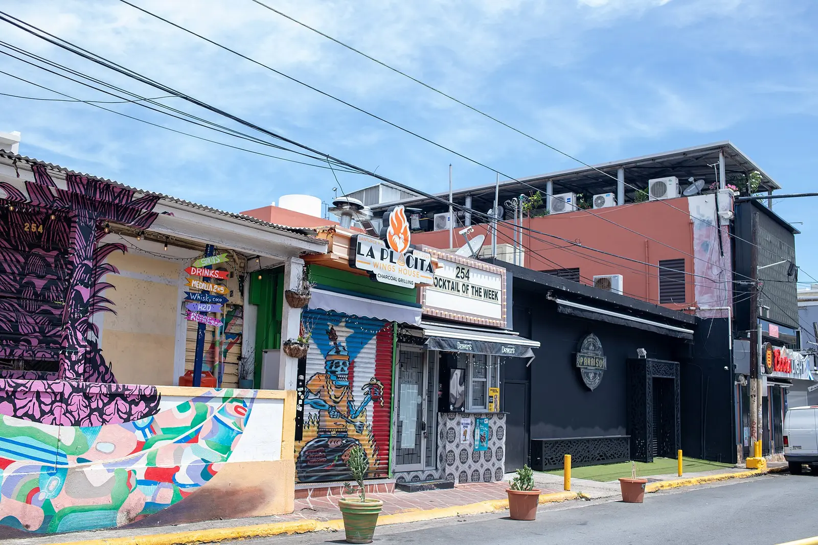 Businesses around La Placita in Santurce, San Juan